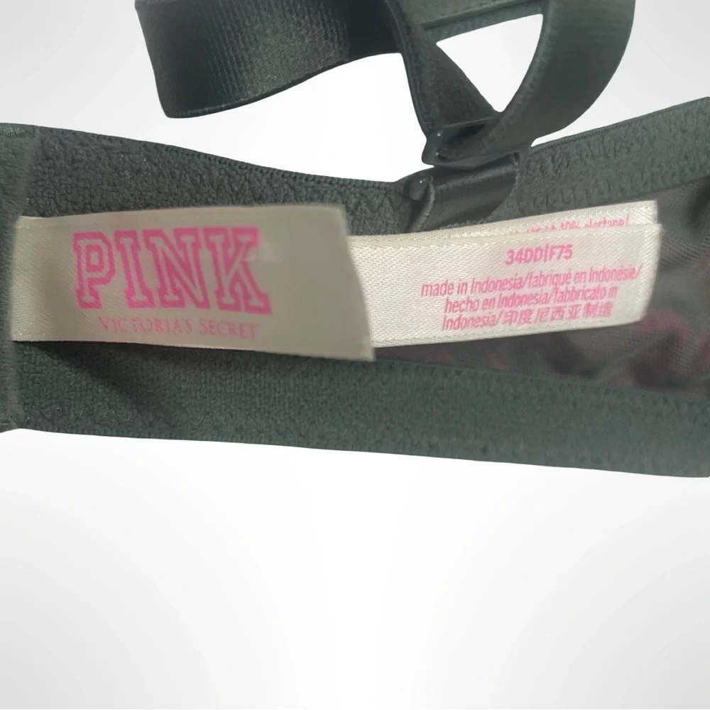 Victoria‎ Secret (PINK) push up bra olive green with tropical design size 34D
